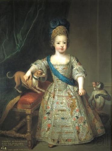 Circle of Pierre Gobert Portrait of Louis XV as a child Norge oil painting art